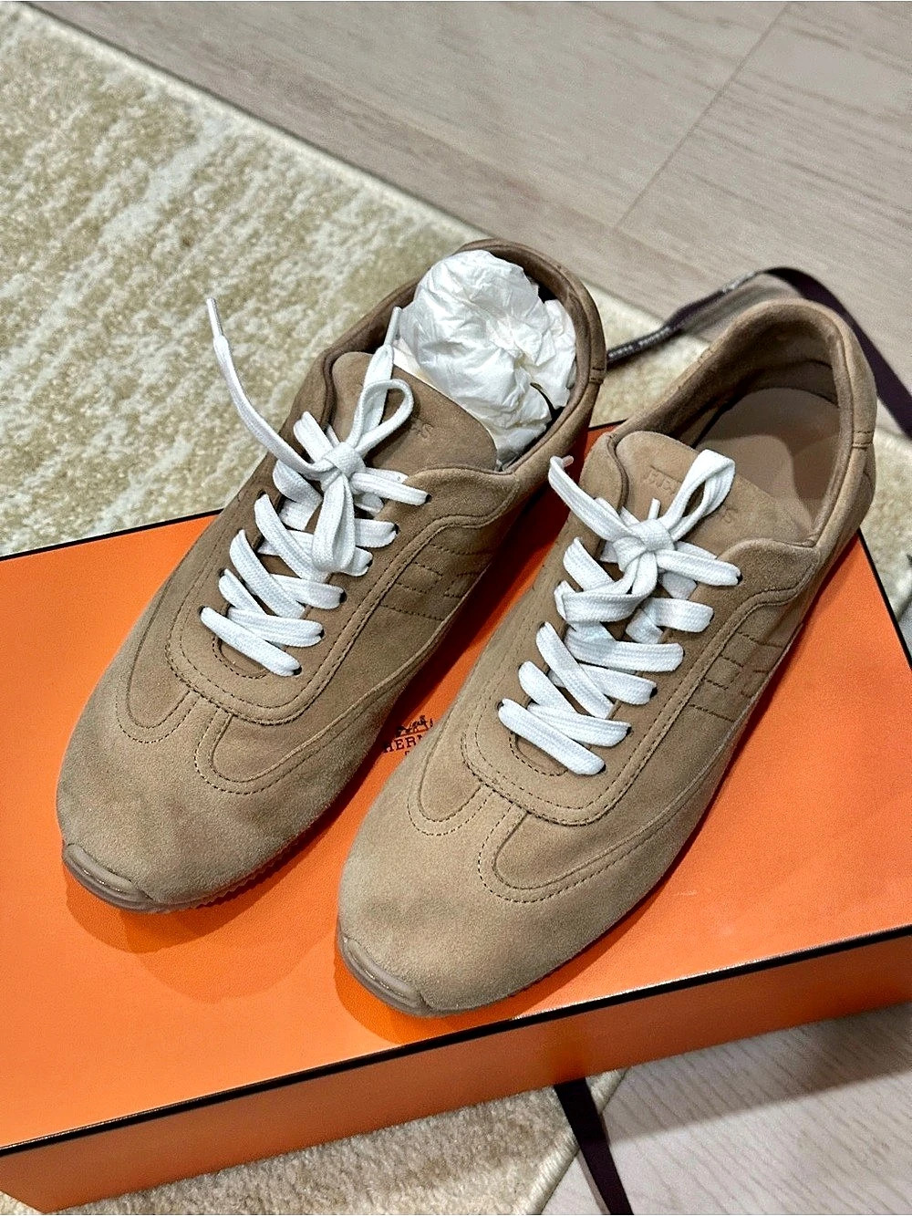 Hermes Master Sneaker Women's Kraft Sneakers size 39